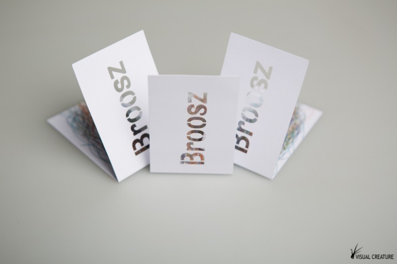 Custom made business cards for Broosz